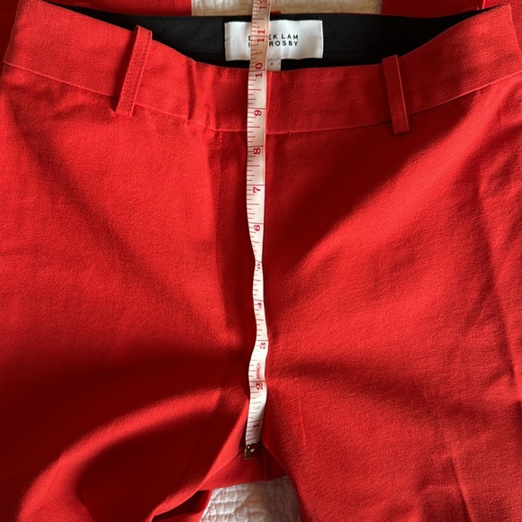 Derek Lam 10 Crosby Red Flared Trousers Office Workwear Career - Picture 6 of 10